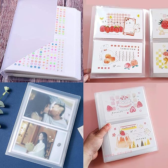 Nail Art Sticker Decals Holder Storage Organizer Display Book Collecting Album, 80 Slots Empty Storage Holder, Easy Photo Album Manicure Nail Art Tools