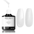 modelones Shine White Gel Nail Polish, 15ML Glitter Pearl White Gel Polish Iridescent Shimmer Nail Gel Polish Soak Off Led Whiter Nail Polish DIY Home Salon Nail Art Manicure Gift for Women Girls