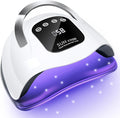 Wisdompark 320W UV LED Nail Lamp, Nail Dryer for Gel Polish with 72Pcs Lamp Beads and Automatic Sensor/4 Timer Setting Professional Nail Art Tools