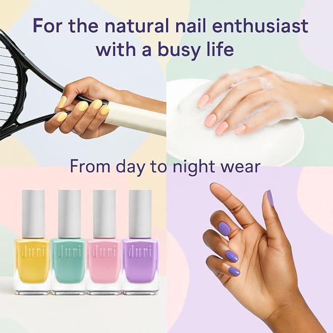 duri Nail Polish, 102S Summer Rain, Cool Pastel Mint