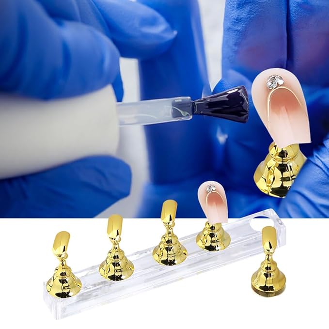 Nail Stands Acrylic Nail Art, Magnetic Nails Tip Holder for Painting Nails Home Salon DIY Display Supplies