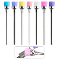 7PCS Nail Drill Bit Cleaning Brushes Set, Nail Dust Brush for Electric Drill Machine, 3/32" Shank Fit Most Nail Drills, Reusable Nail Art Tools for Salon & Home Use (Multicolor)