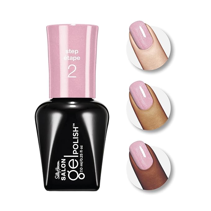 Sally Hansen Salon Pro Gel Nail Polish Lacquer, Rosey Cheeks, 0.24 Fl. Oz.