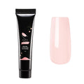 SEQ Poly Extension Gel Kit – SUMMER BLUSH Neutral Builder Formula with Base & Top Coat, Easy Application for Salon-Style Extensions, Includes Brush & Gift Bag