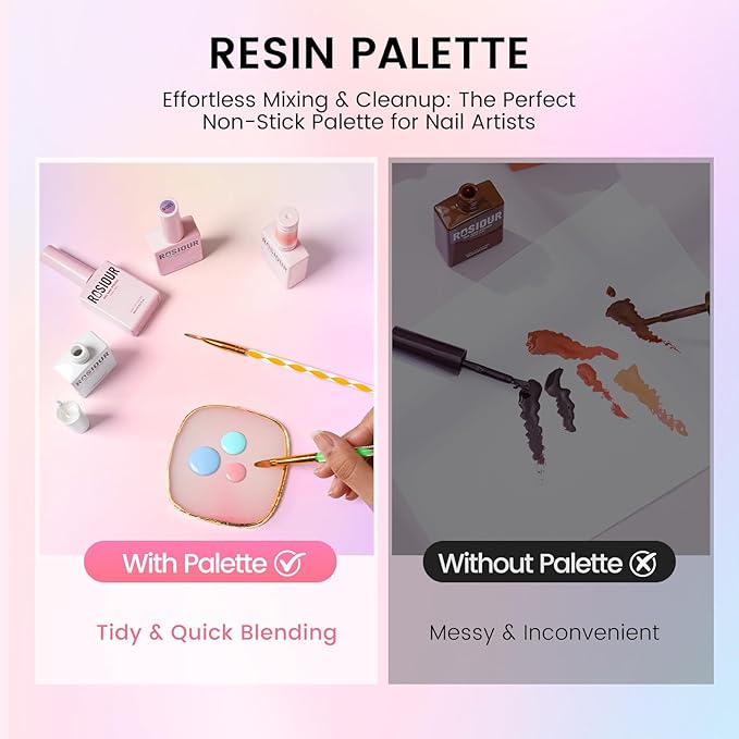 Nail Art Brushes Set: Nail Art Tools with 15Pcs Nail Design Brushes, 5Pcs Dotting Tools, 5Pcs Silicone & Sculpting Brushes, Resin Palette, Brush Holder, Nail File for Painting Nails