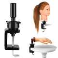 Wig Mannequin Head Nail Hand Stand Cosmetology Manikin Training Head Stand Holding Holder Clamp Stands C-Clamp Holder Practice Hand Stand Adjustable Rotary for Desk Table