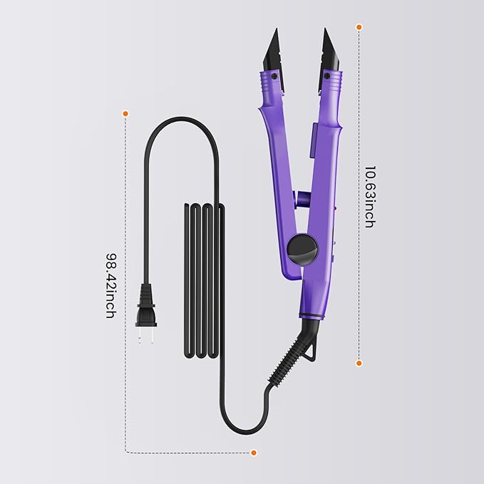 TopWigy Professional Hair Extensions Tool,Itip Extensions Tools kit Hair Connector Fusion Heat Iron Connector Wand Temperature Adjustable Melting Tool