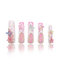 LOVFUL Press on Nails Tipsy Butterfly| Handmade with Full Covered Crystals| Reusable Fake Nails| Square Mid length 1.7in| H184-L