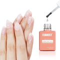 FZANEST Hema Free Rubber Base Builder Gel For Nails, Rubber Base Coat for Nail Strengthen Apex Building Extension Long Lasting Protect in A Bottle Soak Off UV LED Clear Gel Nail Polish