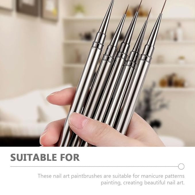 Nail Art Brush Ultra-Fine Liner Pen for Precise Manicure Liner Brushes for Nails Diy Art Tools for Home and Salon Use