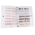 MZCMSL 1pc Press On Nail Organizer, Nail Storage Display Packaging (included 6pcs inside pages), Keep Press On Nails Organized with 4 Sheets(120pcs) Adhesive Double Sided Tapes