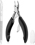Toe Nail Clipper for Ingrown or Thick Nails- Toenails Trimmer and Professional Podiatrist Toenail Nipper for Seniors with Surgical Stainless Steel Super Sharp Blades Lighter Soft Handle