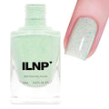 ILNP Dew Drop - Pastel Mint Speckled Nail Polish, Chip Resistant, 7-Free, Non-Toxic, Vegan, Cruelty Free, 12ml