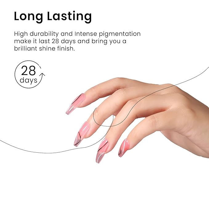 MAYCHAO Gel Nail Polish - Sheer Pink, 15ML Translucent Color Jelly Nail Gel, UV LED Starter Manicure Salon DIY at Home, 0.5 OZ