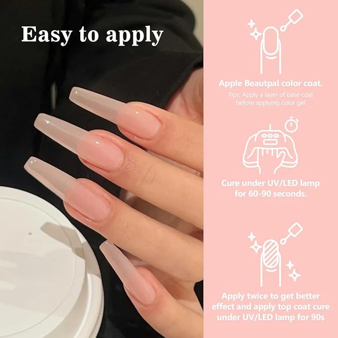 ADHERE Gel Nail Polish Set,11PCS Nude Pink Gel Polish Kit with Brush, UV LED Gel Nail Polish, Soak Off Nail Varnish Gel Polish for Manicure Salon DIY Design at Home