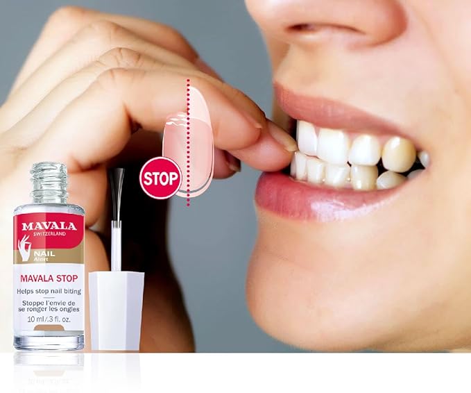 Mavala Stop Deterrent Nail Polish Treatment | Nail Care to Help Stop Putting Fingers In Your Mouth | Bitter Taste | Easy Application | For Ages 3+ | 0.3 Fl Oz