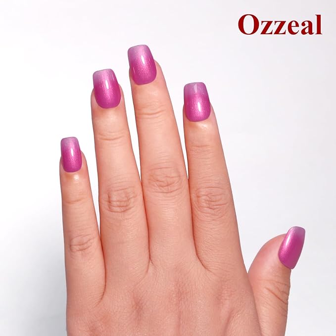 Pearl Gel Nail Polish,Dark Pink Glitter Gel Nail Polish Sparkle Shimmer Gel Glitter Nail Polish Fall Winter Soak off LED UV Gel Nail Polish for Art DIY Manicure 15ML