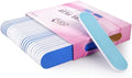 25pcs - PANA Mini Double-Sided Emery Nail File for Manicure, Pedicure, Natural, and Acrylic Nails - Blue/Light Blue (Grit 100/100)