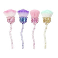 TANG SONG 4 PCS Glam Rose Nail Art Powder Dust Removal Brush Nail Dust Brush Soft Nail Dust Cleaning Brush for Nail Salon and Household (Mixed-Color)
