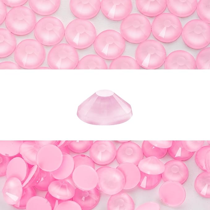 Novani 3000 Pieces Flatback Rhinestones Glass Round Gems Mocha Rose Crystals for Nail Art DIY Crafts Clothes Shoes,SS10,2.7-2.9mm