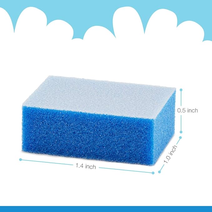 Flowery Disposable Buff Blocks Blue 180/Grit, Nail Polishing Buffer, Nail Care Tool to Prep, Shape and Smooth Nails for Perfect Manicure and Pedicure, 100 pcs (DFBB-100)