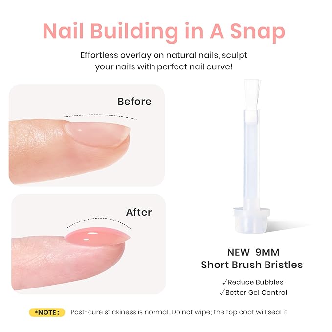 Beetles Builder Gel for Nails HEMA-Free,Pristine Grace Nude Pink 7 in 1 Strengthening Apex Building Nail Extension for Beginners DIY Salon at Home,Nude Builder Nail Gel,UV & LED Lamp Needed