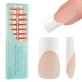 Vansiho French Gel Nail Tips, 150Pcs Long Square Gel Nail Tips, French Tips Press on Nails, Fake Nails for Nail Art DIY 15 Sizes
