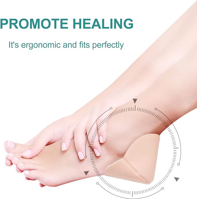 Dimora Heel Foam Dressing, Non-Adhesive Hydrophilic Pads, Highly Absorbent 5.5 x 4 in Pack of 5 Waterproof Dressing for Wound Care