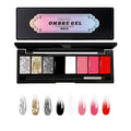 Finger Secret 8 Colors Ombre Gel Pat Nail Polish Set,Ombre Pigment for Nails, Pat Painting Gradient Blooming Gel with 50Pcs Nail Sponges for 8D Gels Nail Art can be Painted in Salon or Home Use