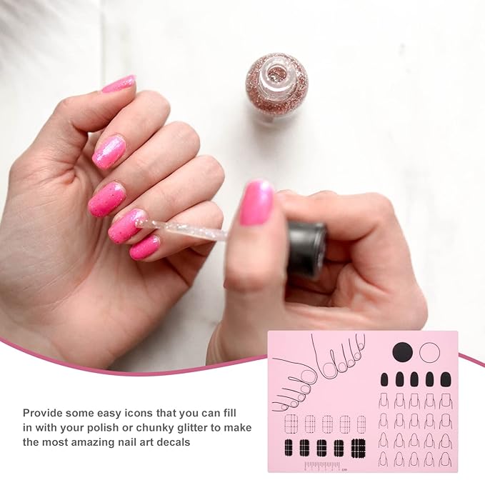Nail Art Stamping Mat Workspace Stamping Plate Nail Polish Coloring Practice Pad Manicure Tools Nail Sticker Guide Transfer Table