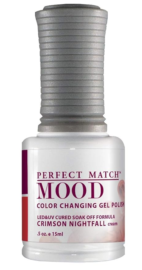 LeChat Perfect Match Mood Gel Polish, Crimson Nightfall, 0.500 Ounce (MPMG18)