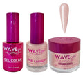 WAVEGEL Soak-Off Gel, Nail Lacquer & Acrylic/Dip Powder Matching Set - Princess Collection - #114 A Message