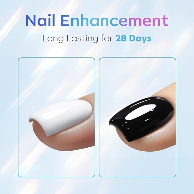 modelones Gel Top Coat, 15ml No Wipe Gel Nail Polish High Gloss Top Coat Shiny Long Lasting Clear Top for Acrylic Nails, Need U V/LED Lamp for Home DIY Gift Winter Valentine's Manicure Salon