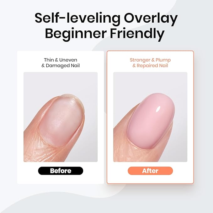 Beetles Pink Rubber Base Builder for Nails: Nail Strengthening Extension Sculpting Nail, Soak Off Long Lasting UV LED Gel Nail Polish Builder Base Coat