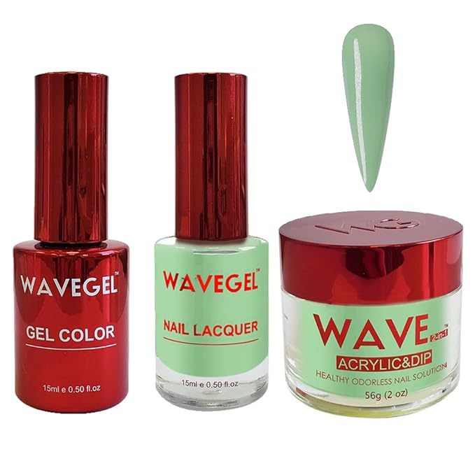 WAVEGEL Soak-Off Gel, Nail Lacquer & Acrylic/Dip Powder Matching Set - Queen Collection - #095 Caesar