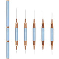 Nail Art Brushes, Double-Ended 10PCS Head Long Nail Art Liner Brushes Nail Design Brushes for Long Lines,Tiny Details,Fine Drawing Nail Brushes for Nail Art,Sizes 5/7/9/10/11/15/20/22/25/30