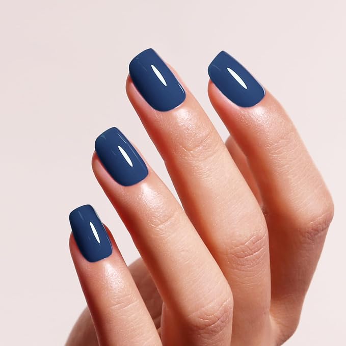 Gel Polish, 0.5 Fl Oz Blue Borealis Gel Nail Polish Autumn Winter Soak Off LED UV Gel Nail Polish Starter Manicure Salon DIY Nail Gel Polish