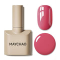 MAYCHAO 15ML Rose Bud Gel Nail Polish 1Pc Rose Red Green Gel Polish Soak Off UV LED Nail Polish Nail Art Starter Manicure Salon DIY at Home, 0.5 OZ