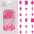 820pcs Mix Shape Neon 3D Nail Gem Luminous Party Charms Flatback Stone Iridescent Rhinestone Decoration DIY Accessory for Nail Designer Tech Bulk Pack