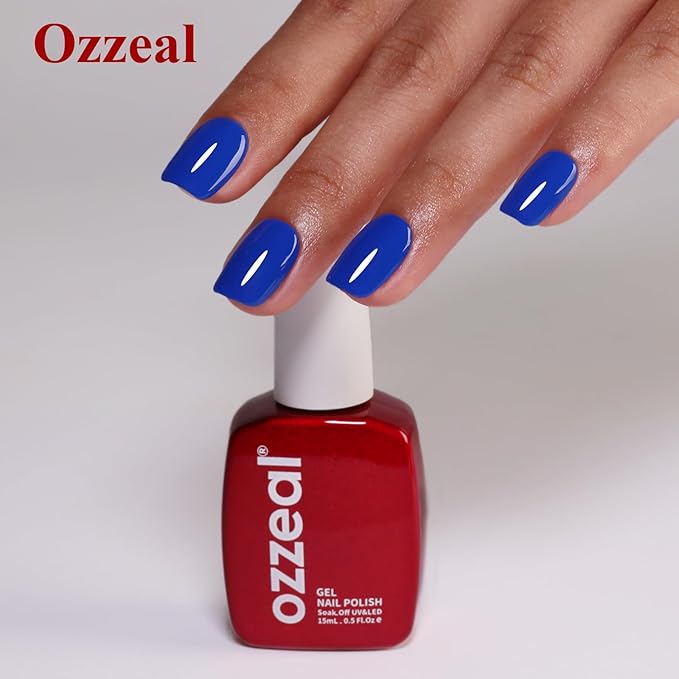 Gel Polish, 0.5 Fl Oz Electric Blue Nail Gel Polish Spring Summer Art Starter Manicure Salon DIY Soak off UV LED Design