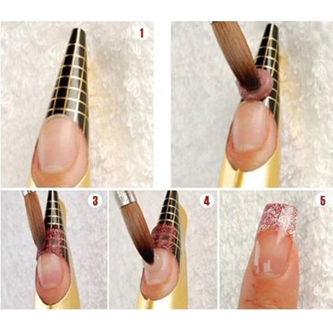 500Pcs Nail Extension Forms Guide Stickers UV Gel Nails Art Form Shaper Acrylic French DIY Tool Manicure Design