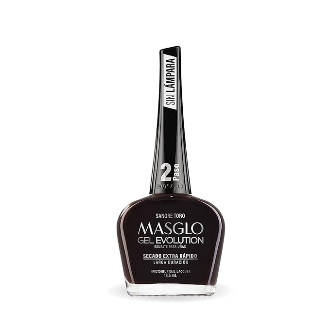 MASGLO Gel Evolution – Nail Polish No UV/LED Lamp Needed, Fast-Drying, 12-Day Wear, 14-Free Formula, High-Gloss Finish, vegan (0.5 oz)