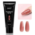 GAOY Poly Gel, 60g Pink Maroon Builder Gel Nail Enhancement for Beginner & Professional Salon DIY at Home