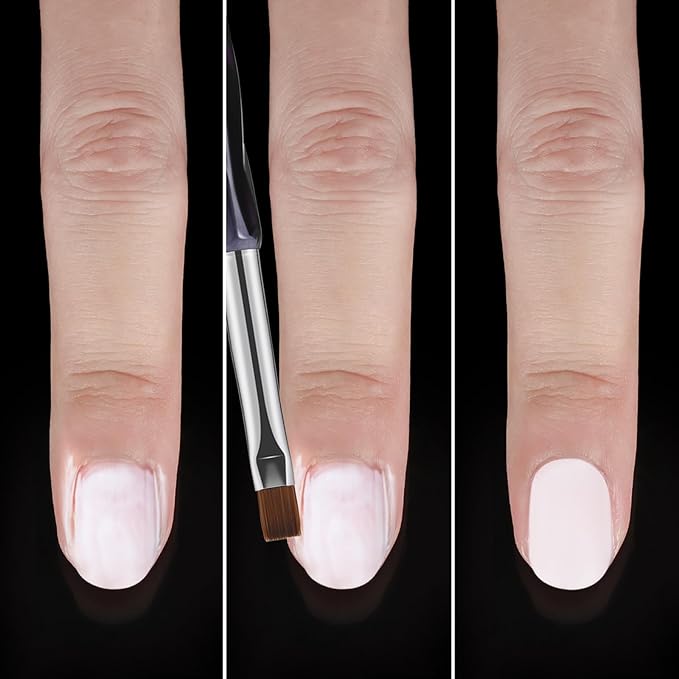 6Pcs Nail Art Brushes Set | Clean Up Brush, Liner, Polish & Extension Gel Brush | Nail Polish Mistake Cleaner for Nail Art DIY, Manicure Tools