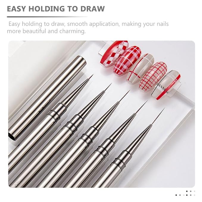 Nail Art Brush Ultra-Fine Liner Pen for Precise Manicure Liner Brushes for Nails Diy Art Tools for Home and Salon Use