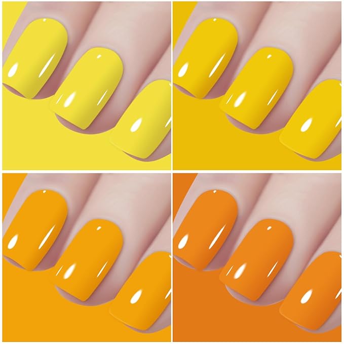 Vishine 48 Colors Gel Nail Polish Set, Autumn Winter Popular Nail Polish with Base Top Coat, Lasting UV LED Gel Polish Manicure Kit 8ml