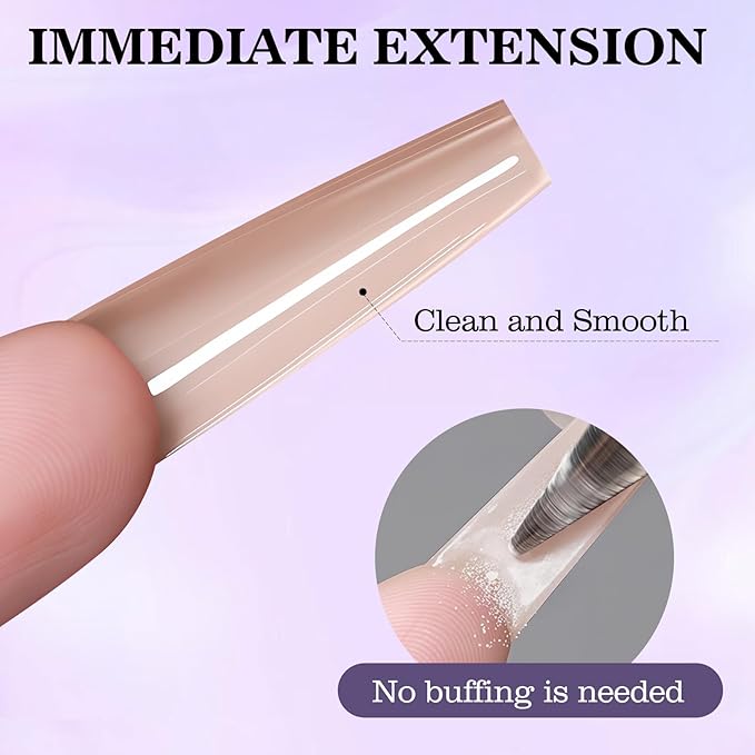 240 PCS Sandwich Nail Dual Forms, 14 Sizes Nail Tips for Builder Gel, Dual Forms for Polygel, Nail Extension for Beginner & Professional, Create Salon Quality Nail Art at Home (Trapezoidal)