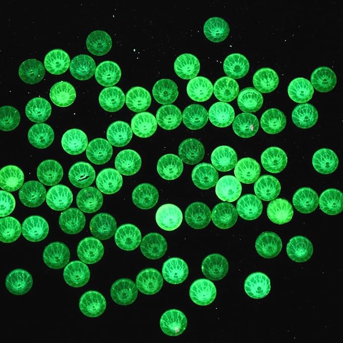 Blinginbox Flatback Rhinestones Round Gems, 1440pcs Luminous Series Glass Stones Neon Gems Non Hotfix Crystal Rhinestones for Nail Charms Crafts Clothes Tumblers,Citrine Neon Opal,SS6.