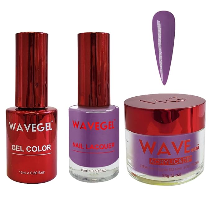 WAVEGEL Soak-Off Gel, Nail Lacquer & Acrylic/Dip Powder Matching Set - Queen Collection - #088 Give Me A Call!