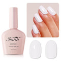 Imtiti 10ML White Nail Gel Polish Soak Off LED UV Nail Gel DIY at Home Salon Art Gift for Women Girls 1PCS